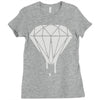 dripping diamond Ladies Fitted T-Shirt
