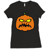 pumpkin zombie Ladies Fitted T-Shirt