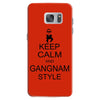 keep calm and gangnam style black t shirt Samsung Galaxy S7