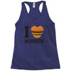 i love burger Racerback Tank