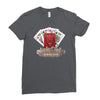 lucky devil gambling cards Ladies Fitted T-Shirt