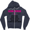 Gemini Woman Zipper Hoodie