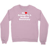 my heart belongs to a medical secretary Crewneck Sweatshirt