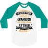 Super Cool Grandson Of A Freaking Awesome Father 3/4 Sleeve Shirt