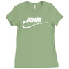 donor   mens funny Ladies Fitted T-Shirt