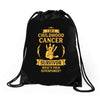 I Am A Childhood Cancer Survivor What's Your Superpower? Drawstring Bags