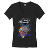 who loves rotweiller Women's V-Neck T-Shirt