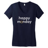happy monday Women's V-Neck T-Shirt