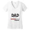 dad loading Women's V-Neck T-Shirt