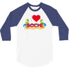 i love sochi 3/4 Sleeve Shirt