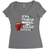 it's a christmas movies and hot chocolate kind of day Women's Triblend Scoop T-shirt