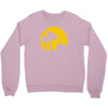 beach silhouette birds sand sunset Crewneck Sweatshirt