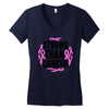 strong than cancer Women's V-Neck T-Shirt