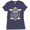 I Am An Aries Ladies Fitted T-Shirt