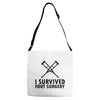 I Survived Foot Surgery Adjustable Strap Totes