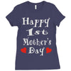 happy 1st mothers day babygrow Ladies Fitted T-Shirt