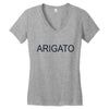 arigato Women's V-Neck T-Shirt
