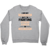 I am Not Super Woman But I'm Fighting Uterine Cancer So Close Enough Crewneck Sweatshirt