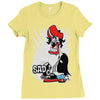 sad tee Ladies Fitted T-Shirt
