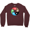zentao symbol as evolution of the tao (yin yang) Crewneck Sweatshirt