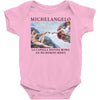 Michelangelo Creation of Adam Baby Bodysuit