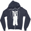 disheveled tuxedo Zipper Hoodie