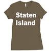 staten island Ladies Fitted T-Shirt