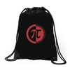 pi day logo Drawstring Bags