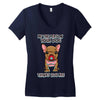 be the person your dog thinks you are Women's V-Neck T-Shirt