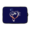 music expresses clef heart girls Laptop sleeve