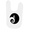 nightmare before christmas black logo Baby Bibs