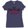shes tying the knot buy us a shot Ladies Fitted T-Shirt