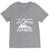 all aboard hot mess express train V-Neck Tee