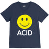 acid house smiley face 90's rave club hardcore party V-Neck Tee