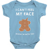 i can't feel my face Baby Bodysuit
