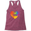 Rainbow Equality Heart Racerback Tank
