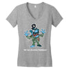 zombie saddam Women's V-Neck T-Shirt