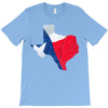 Eroded Texas Map With Flag T-Shirt