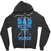 proud dad nurse Zipper Hoodie