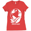 earth day planet Ladies Fitted T-Shirt