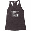 meow meaning Racerback Tank