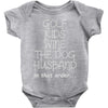 golf wine the dog priorities Baby Onesie