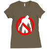 no zombies Ladies Fitted T-Shirt