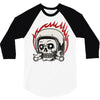 skull biker 3/4 Sleeve Shirt