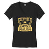 chuck's texan grill Women's V-Neck T-Shirt