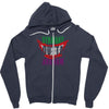 straight outta arkham Zipper Hoodie