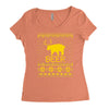 ugly sweater party beer bear funny Women's Triblend Scoop T-shirt