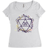 20 Dice Flowers Women's Triblend Scoop T-shirt