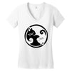 yinyang cats Women's V-Neck T-Shirt