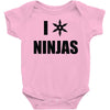 i heart ninjas Baby Onesie